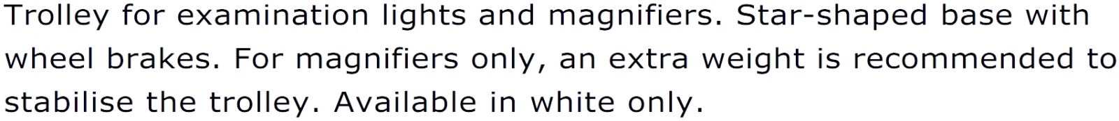 מעמד ריצפתי לזכוכית מגדלת שולחנית GLAMOX LUXO BRK025205